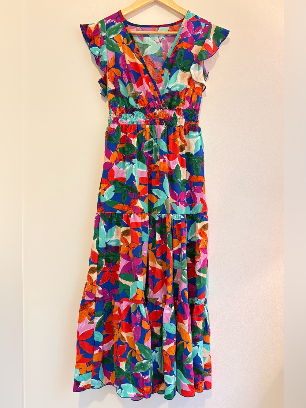 Floral Midi Dress - Multicolor